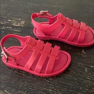 Mini Melissa Flox Sandals Fuchsia Pink